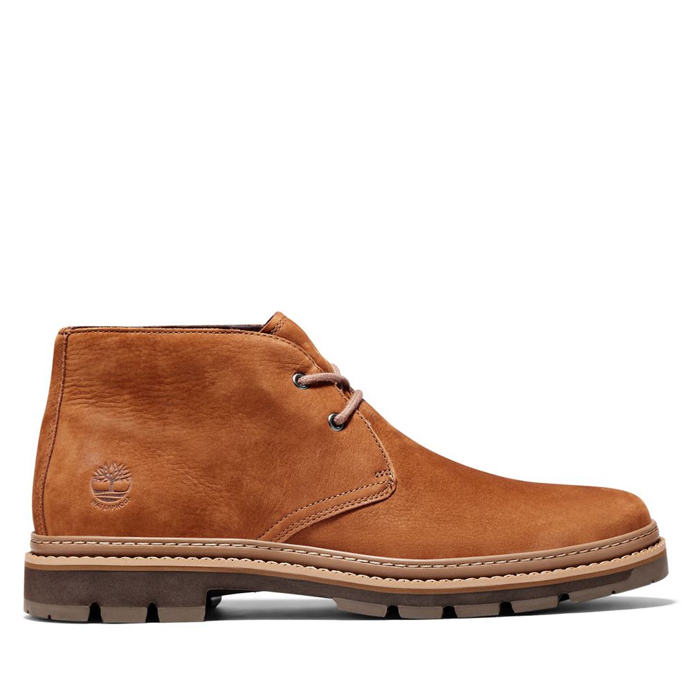 Timberland Chukka Μποτακια Ανδρικα Καφε - Port Union Waterproof - Greece 4635107-CU